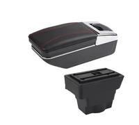 YUQUDGELKY Per Opel Per Astra Scatola Portabracciolo Pezzi Di Retrofit Per Opel Per Astra J Bracciolo Auto Scatola Di Archiviazione Centrale Interni(Una linea rossa NON USB)