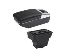YUQUDGELKY Per Opel Per Astra Scatola Portabracciolo Pezzi Di Retrofit Per Opel Per Astra J Bracciolo Auto Scatola Di Archiviazione Centrale Interni(Una linea nera Nessuna USB)