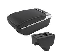 YUQUDGELKY Per Peugeot 2008 Scatola Bracciolo Per Peugeot 208 2019-2024 Bracciolo Auto Scatola Di Archiviazione Pezzi Di Retrofit Accessori Interni(A2 Black line7 USB)