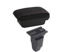 YUQUDGELKY Per Peugeot 206 Bracciolo Per Peugeot 206 207 CC Cabrio Bracciolo Auto(A1 Nero rosso SENZA USB)