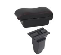 YUQUDGELKY Per Peugeot 206 Bracciolo Per Peugeot 206 207 CC Cabrio Bracciolo Auto(B2 Black red 3 USB)