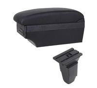 YUQUDGELKY Per PEUGEOT 206 Per Peugeot 206 CC Cabrio Scatola Di Archiviazione Accessori Auto Dettagli Interni Bracciolo(E1 Linea Nera)
