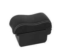 YUQUDGELKY Per Peugeot 207 Scatola Poggiapolsi Per Peugeot 207CC Scatola Poggiapolsi Auto Scatola Di Archiviazione Centrale(B3 Nero bianco 3USB)