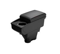YUQUDGELKY Per Peugeot 208 2012-2018 Box Bracciolo Scatola Di Archiviazione Accessori Auto Ricambi Retrofit Dettagli Interni Portabicchieri(B1 Nero rosso 3USB)