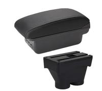 YUQUDGELKY Per Peugeot 208 2012-2018 Scatola Bracciolo Portariviste Accessori Auto Pezzi Di Retrofit Dettagli Interni Porta Auto Portacenere(B2 linea nera 3USB)