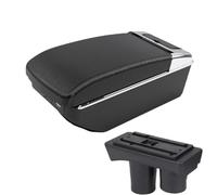 YUQUDGELKY Per Peugeot 301 Scatola Bracciolo Centrale Portaoggetti Interno Ricambio Accessorio Auto Con USB(A3 Nero bianco 7USB)