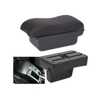 YUQUDGELKY Per Peugeot 307 2001 2002 2003 2004 2005 2006 2007 2008 Portabevande Bracciolo Auto Accessori Auto Scatola Portaoggetti Auto(C1 Nero rosso NO USB)
