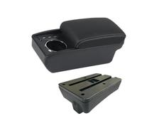 YUQUDGELKY Per Peugeot 307 I 2001-2007 2008 Scatola Bracciolo Per Peugeot 307 CC Cabrio Scatola Di Immagazzinaggio Accessori Auto(B3 Nero bianco 3USB)
