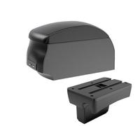 YUQUDGELKY Per Peugeot 307 Portabraccioli Auto Scatola Di Stoccaggio Centrale Interno Retrofit Ricarica USB Accessori Auto(A2 Black single)