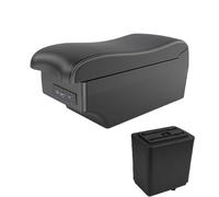 YUQUDGELKY Per Peugeot Per Partner Tepee Bracciolo Auto Box Di Archiviazione Accessori Auto Interfaccia USB Di Ricarica(A3 Nero bianco 7USB)