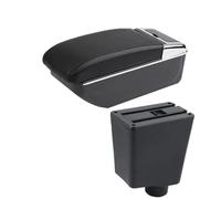 YUQUDGELKY Per R&enault Per Captur Per Clio 3 III Portabracciolo Auto Accessori Componenti Di Stoccaggio Retrofit Interno Specifico(B linea nera NO USB)