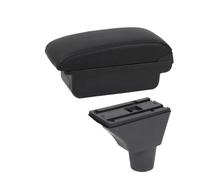 YUQUDGELKY Per R&enault Per Sandero Stepway Portabracciolo Per Dacia Per R&enault Per Sandero Per Logan 2 Portabracciolo Scatola Di Stoccaggio(A1 Linea nera SENZA USB)