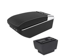 YUQUDGELKY Per S&koda Per Fabia 3 Combi Per Fabia 3 III 2015-2021 Scatola Bracciolo Auto Ricambi Scatola Di Immagazzinaggio(A2 Black line7 USB)