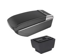 YUQUDGELKY Per S&koda Per Fabia Bracciolo Per S&koda Fabia 3 III 2015 2016 2017-2021 Auto Bracciolo Ricambi Retrofit Scatola Contenitore(B3 Black white NO USB)
