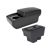 YUQUDGELKY Per S&koda Per FABIA Bracciolo Per S&koda Per Fabia II 2008-2014 Bracciolo Auto Vanosch Interni(Linea nera A2 Nessuna USB)