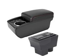 YUQUDGELKY Per S&koda Per FABIA Bracciolo Per S&koda Per Fabia II 2008-2014 Bracciolo Auto Vanosch Interni(B1 Red line 6 usb)