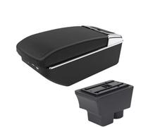 YUQUDGELKY Per S&koda Per FABIA Bracciolo Per S&koda Per Fabia II 2008-2014 Portabraccioli Auto Scatola Di Archiviazione Parti Interne(A2 Black line7 USB)