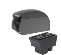 YUQUDGELKY Per S&koda Per FABIA Portabracciolo Per S&koda Per Fabia II 2008-2014 Bracciolo Auto Vanocentrale Retrofit Con USB(A2 Black single)