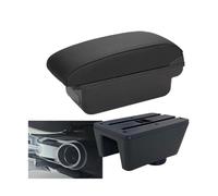 YUQUDGELKY Per Seat Per Ibiza Box Bracciolo Per Ibiza 6j Per Ibiza 6L Bracciolo Auto Scatola Di Archiviazione Parti Retrofit(C2 Linea nera NO USB)