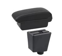 YUQUDGELKY Per SEAT Per Ibiza III 2001 2002 2003 2004-2008 Scatola Bracciolo Per Ibiza 6j Per Ibiza 6L Scatola Bracciolo Auto Scatola Di Stoccaggio(A1 Nero bianco NOUSB)
