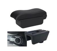 YUQUDGELKY Per Seat Per Ibiza Per Ibiza 6j Per Ibiza 6L Bracciolo Auto Scatola Di Archiviazione Parti Retrofit Accessori Interni Auto Braccio(C3 Nero bianco SENZA USB)