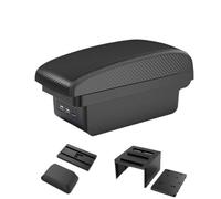 YUQUDGELKY Per SEAT Per Leon III 2012 2013 2014 2015 2016 2017 2018 2019 2020 Vano Portaoggetti Bracciolo Ricambi Auto Interni(B2 linea nera 3USB)