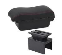 YUQUDGELKY Per Seat Per Leon Portabracciolo Per Seat Per Leon Mk2 Portabracciolo Auto Vanità Centrale Ricambi Interni(A1 Nero rosso SENZA USB)