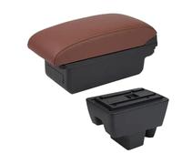 YUQUDGELKY Per Seat Per Toledo Scatola Bracciolo Per Seat Per Toledo Scatola Bracciolo Auto Scatola Di Archiviazione Centrale Retrofit Interno Con USB(A6 marrone Senza USB)