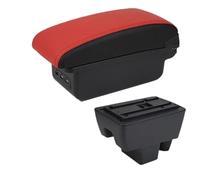 YUQUDGELKY Per Seat Per Toledo Scatola Bracciolo Per Seat Per Toledo Scatola Bracciolo Auto Scatola Di Archiviazione Centrale Retrofit Interno Con USB(B5 bordo nero 3USB)
