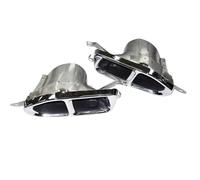 YUQUDGELKY Per Serie 7 G11 G12 730 740 750 2016 2017 2018 Sport Edition Modifica Del Tubo Di Scarico M760 A Bocca Quadrata Terminale Di Scarico Quadruplo(Argento)