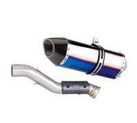 YUQUDGELKY Per Sistema Di Scarico Per Moto Per CF Moto 800MT 800MT Silenziatore Anteriore Con Raccordo Centrale E DB Killer Accessori Modificati(Metà blu)