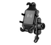 YUQUDGELKY Per Supporto Telefono Moto Con Ricarica Wireless E Ammortizzatore Vibrazioni 3.0 (4-7 Pollici)(Mirror)