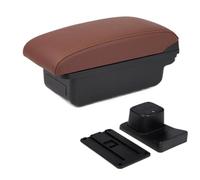 YUQUDGELKY Per Suzuki Per Baleno Portabracciolo Accessori Modifica Console Centrale Portabicchiere Interfaccia USB(A6 marrone Senza USB)