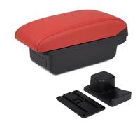 YUQUDGELKY Per Suzuki Per Baleno Portabracciolo Accessori Modifica Console Centrale Portabicchiere Interfaccia USB(A4 rosso senza USB)
