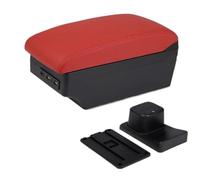 YUQUDGELKY Per Suzuki Per Baleno Portabracciolo Accessori Modifica Console Centrale Portabicchiere Interfaccia USB(C4 red 7USB)
