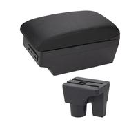 YUQUDGELKY Per Suzuki Per Liana A6 Bracciolo Vanportaoggetti Console Centrale Auto Custodia Da Riposo Gomito Con Portabicchiere Interfaccia USB(C2 linea nera 7USB)