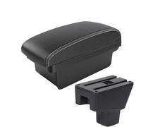 YUQUDGELKY Per Suzuki SX4 Bracciolo Auto Modifica Interni Scatola Bracciolo Auto Scatola Di Archiviazione Accessori Auto Dettagli Interni USB(A3 Black white NO USB)