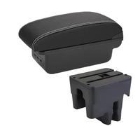 YUQUDGELKY Per Toyota Per Avanza Bracciolo Per TOYOTA Per AVANZA 2016 Scatola Bracciolo Auto Interni Speciale Retrofit Centro Scatola Di Archiviazione(B3 Nero bianco 3USB)