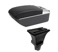 YUQUDGELKY Per Toyota Per Aygo Portabracciolo Scatola Di Immagazzinaggio Centrale Retrofit Con USB Accessori Auto(D linea nera 7USB)