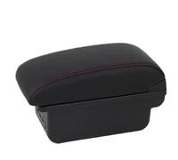 YUQUDGELKY Per Toyota Per Aygo X 2021 2022 2023 2024 2025 Bracciolo Centrale Interno Accessori Retrofit Scatola Di Archiviazione(B1 Nero rosso 3USB)