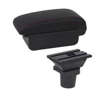 YUQUDGELKY Per Toyota Per RAV4 Portabracciolo Auto Parti Interne Scatola Di Archiviazione(B1 linea rossa 3USB)