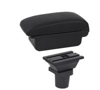 YUQUDGELKY Per Toyota Per Yaris Per Vitz 5 Porte Hatchback 1998-2011 Portabracciolo Scatola Di Immagazzinaggio Centrale Accessori Auto(B1 Linea nera 3USB)