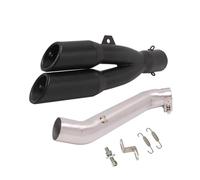 YUQUDGELKY Per VFR1200 X VFR1200F VFR 1200 2009-2015 Modifica Terminale Di Scarico Per Moto Tubo Centrale Sezione Di Collegamento Marmitta Espace Moto(Style C)