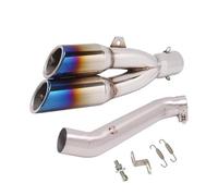 YUQUDGELKY Per VFR1200 X VFR1200F VFR 1200 2009-2015 Modifica Terminale Di Scarico Per Moto Tubo Centrale Sezione Di Collegamento Marmitta Espace Moto(Style f)