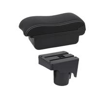 YUQUDGELKY Per VW Per Golf 6 Scatola Bracciolo Per S&CIROCCO Per Sagitar Per Golf 6 Per Golf 5 Mk6 MK5 Per Jetta 5 Scatola Bracciolo Auto(A2 Black white NO USB)