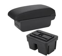 YUQUDGELKY Per VW Per Golf 7 Mk7 2014 2015 2016 2017 2018 2019 Vanità Bracciolo Auto Ricambio Interno Scatola Di Archiviazione(B2 linea nera 3USB)