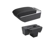 YUQUDGELKY Per VW Per Polo 2019 2020 2021 2022 2023 2024 Box Bracciolo Scatola Di Archiviazione Parti Retrofit(D linea bianca 7USB)