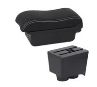 YUQUDGELKY Per VW Per Polo Bracciolo Per VW Per Polo 9N 3 2002 2003 2004 2005 2006-2009 Bracciolo Auto Scatola Di Archiviazione Centrale(B white line 3USB)
