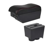 YUQUDGELKY Per VW Per Polo Bracciolo Per VW Per Polo 9N 3 2002 2003 2004 2005 2006-2009 Bracciolo Auto Scatola Di Archiviazione Centrale(C red line 7USB)