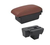 YUQUDGELKY Per VW Per Virtus Scatola Bracciolo Per VW Per Polo Bracciolo Auto 2019 2020 2021 2022 2023 2024 Scatola Di Archiviazione Centrale Con USB(A6 marrone Senza USB)